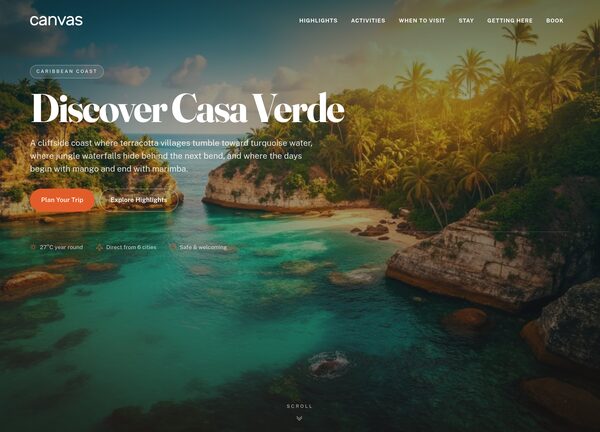 Travel Destination Niche Demo